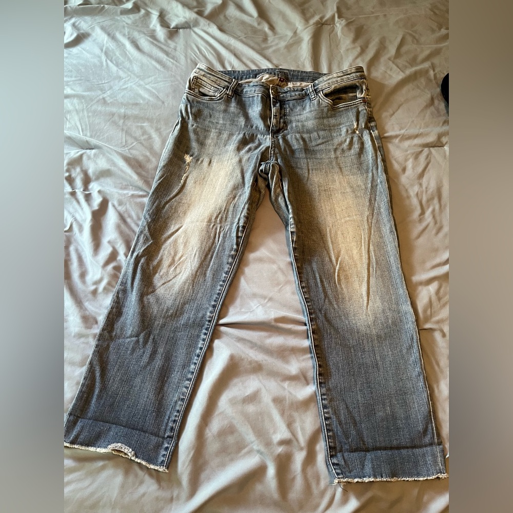 Kut from the Kloth Blue Ankle Cropped Jeans